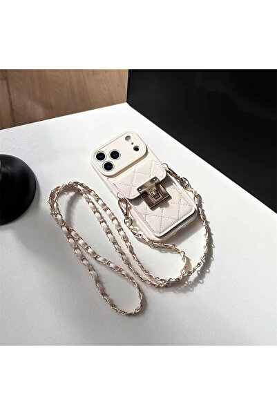 Choice28 iPhone17 Pro WHITE Leather Crossbody Phone Case for IPhone 17 Air 16...