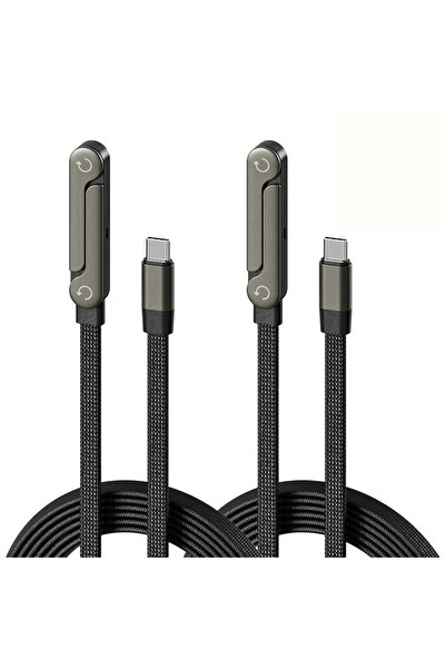 Choice1 1.5M 2PCS NNBILI 1/3/5pcs 240W USB-C To USBC Cable Elbow Fast Chargin...