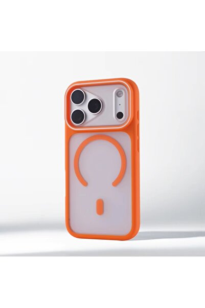 Choice iPhone17 Pro Max Orange Luxury Matte Translucent For Magsafe Case For ...