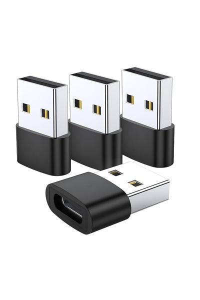 Choice4 محول USB C 2.0 أسود من نوع C إلى USB 2.0 للهواتف المحمولة، ذكر إلى أن...