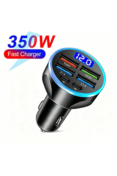 Choice 6-ports B 350W USB Car Fast Charger 4-ports 6-ports 250W PD QC 3.0 USB...