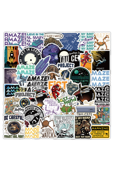 Choice 50Pcs 50/55Pcs Project Hail Mary Stickers Rocky the Alien Decals For L...