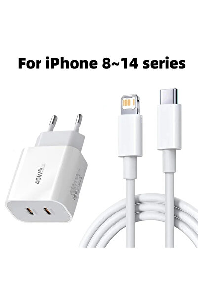 Choice3 EU 1m C to L - Kit For Original 40W Type C Fast Charger For iPhone 17...