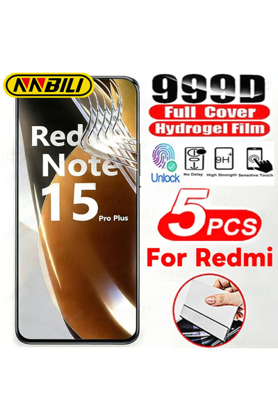 Choice4 Redmi Note 15 4G Hydrogel Film 5 Pieces NNBILI 5pcs Hydrogel Film for...