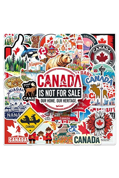 Choice 50Pcs 50Pcs Canada Stickers Canadian Decals For Laptop Scrapbook Lugga...