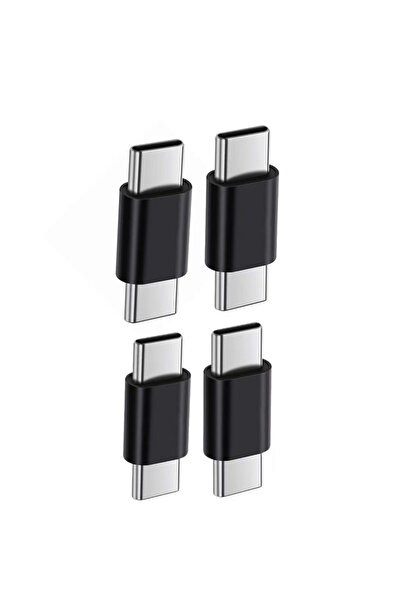 choice2 black 4pcs USB C Male to Male Adapter, USB Type C Coupler Extender Su...