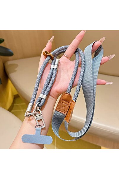 Choice6 Gray Universal Phone Lanyard with Clip Upgraded Anti-Drop 360° Rotati...