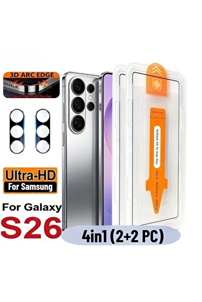 Choice23 Galaxy S26 Ultra 2Glass 2Lens High Definition 4-in-1 Ultra HD Screen...