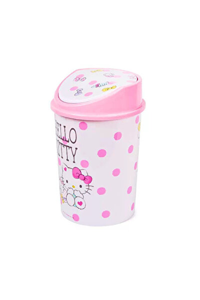 SANRIO Cute Kawaii Desktop Trash Bin with Lid – Pastel Cartoon Wastebasket fo...
