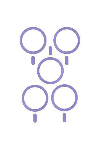 Choice4 5PC Purple Universal Magnetic Metal Plate Ring for Magsafe Wireless C...