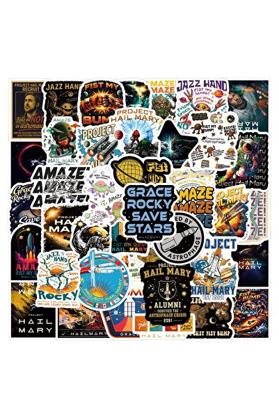 Choice 55PCS 55PCS New Project Hail Mary Graffiti Stickers, Decorative Notebo...