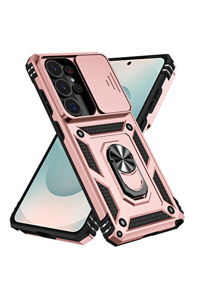 Choice Galaxy S26 Ultra Rose gold Slide Camera Lens Case For S26 S25 S24 S23 ...