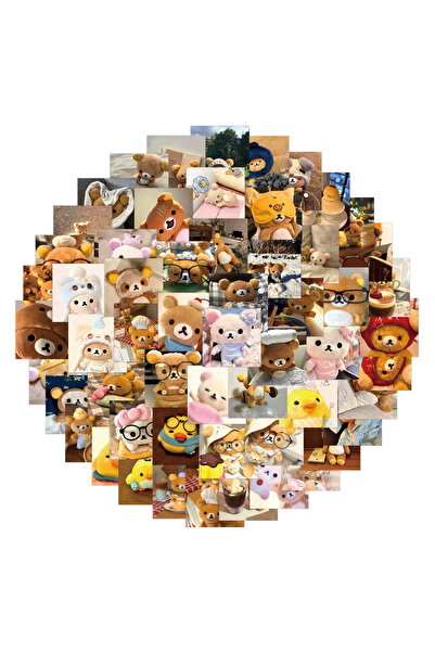 Choice Stickers-75pcs 75pcs Rilakkuma Kawaii Stickers Cartoon Bear DIY Art Su...
