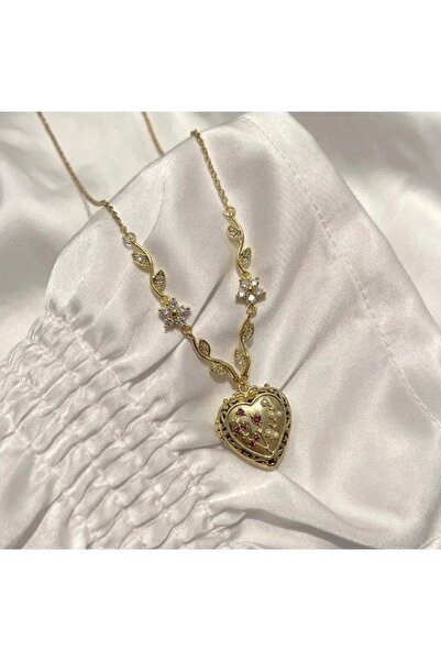 Heda Jewelry Vintage Design Locket Necklace - Openable Memory Necklace with C...