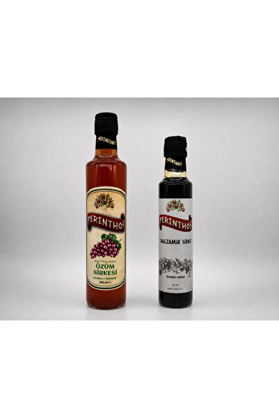 DOĞAL İKİLİ SİRKE SETİ ( ÜZÜM SİRKESİ 500 ML + BALZAMİK SİRKE 250 ML )
