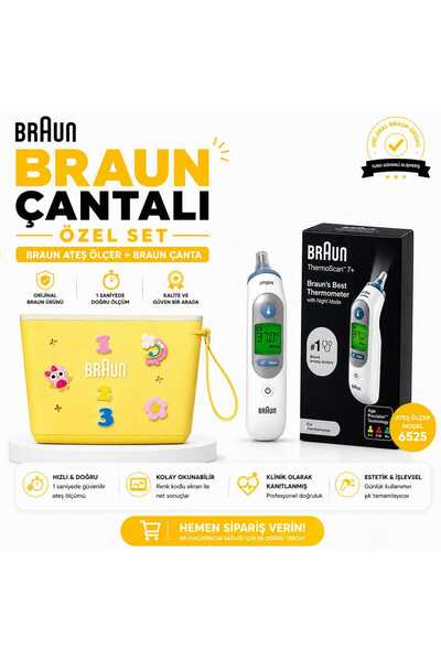 Braun ırt6525 ateş ölçer + çanta