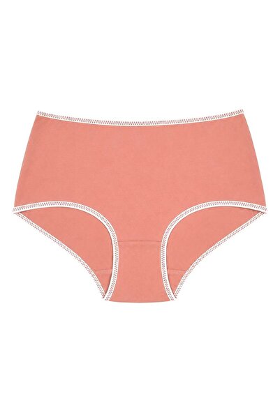 OrganicKid Ease Kadın Gülkurusu-Sarı Yüksek Bel Slip Külot 2'li Set