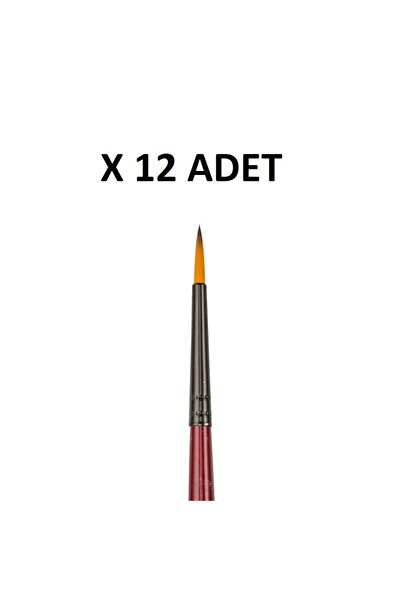 Bigpoint 123 Series Synthetic Bristle Round Brush No: 2 X 12 Pieces