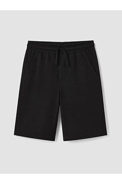 LC Waikiki Lcw Kids Black Boy's Gabardine Shorts