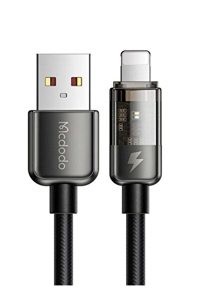Mcdodo CA3140 Auto Power Off Lightning Cable IOS Devices Transparent Data Cab...