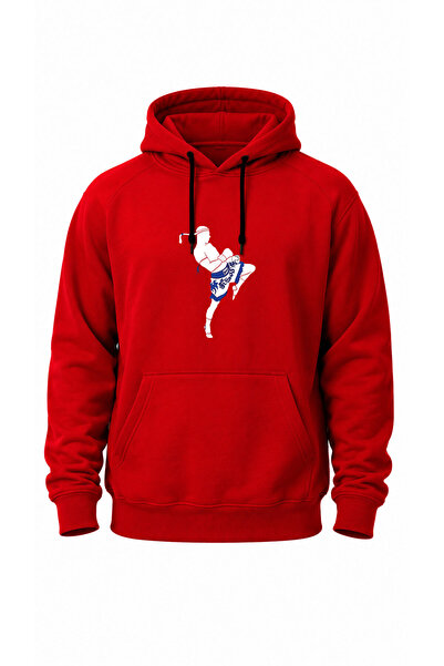 The Baski Unisex Φούτερ με στάμπα Kick Boxing Martial Arts, υψηλής ποιότητας,...