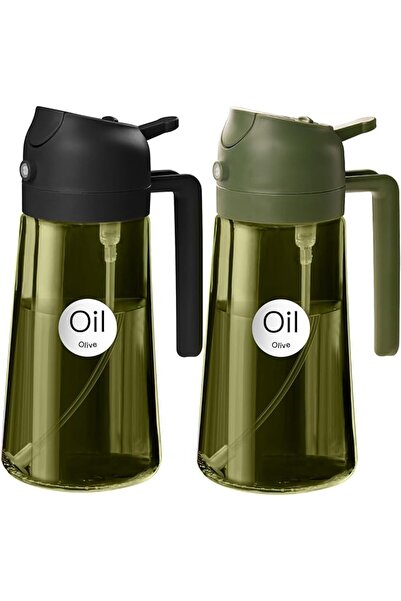 GENERAL YARRAMATE 470ml Light-Blocking Dark Oil Sprayer for Cooking, 2 in 1 O...
