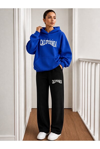 FUFLUNS California Printed Men's Hooded Tracksuit Set
