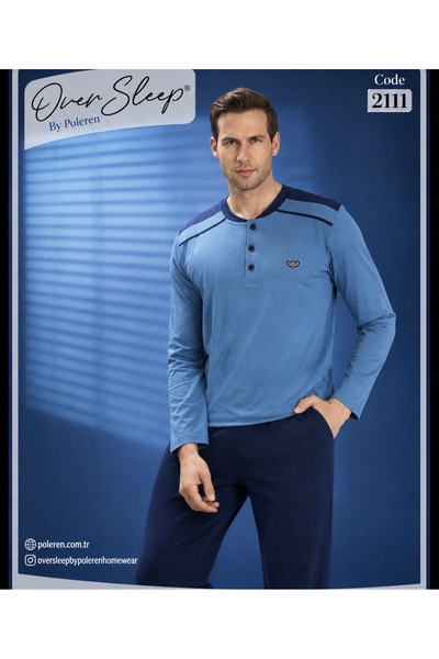 Over Sleep by Poleren Men's Cotton Pajama Set