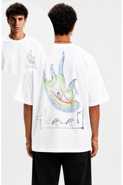 Fuddy Moda Μπλουζάκι Unisex Oversize με στάμπα της ροκ μπάντας Tool στο πίσω ...