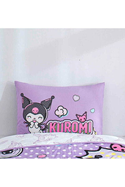 Zorluteks Taç Kuromi Model 100% Cotton Fabric Pillowcase 50X70 cm Double-Side...