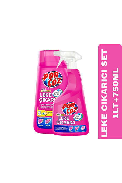 Porçöz Premium Leke Çıkarıcı Set 1lt+750ml Sprey EKONOMİK PAKET