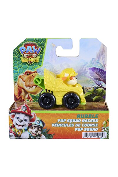 PATRULA CATELUSILOR Paw Patrol Pup Squad Racers Vehicle with Rubble Figure, 6...