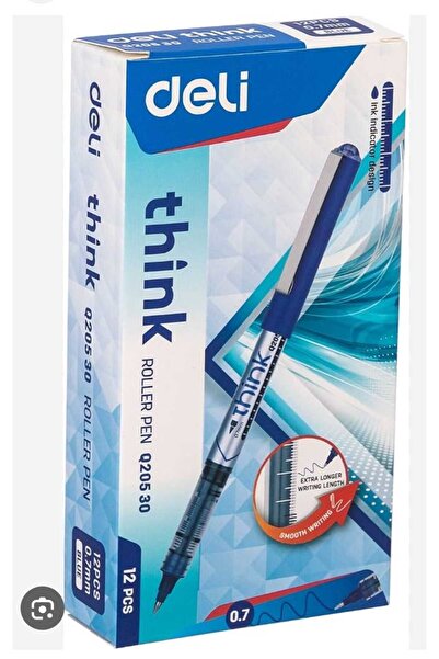 Deli think ROLLER PEN 12 PCS BLUE