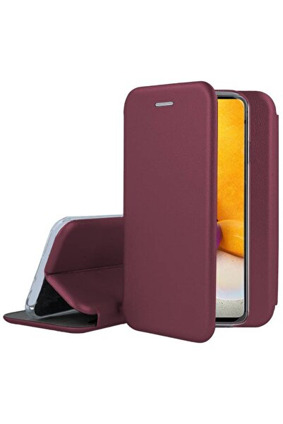 OEM Smart Diva Θήκη Βιβλίο με Λειτουργία Βάσης - Μπορντό (Samsung Galaxy A72 ...