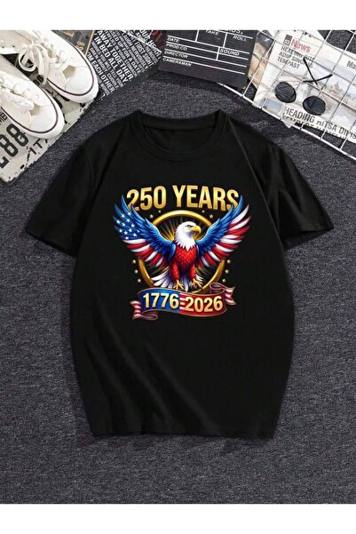 25W Women's Summer Crew Neck Patriotic Design, Commemorating 250th Anniversar...