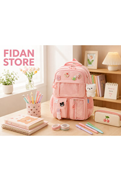 Fidanx Schoolbag Korean Style with Accessories Girls Boys Primary Middle Scho...