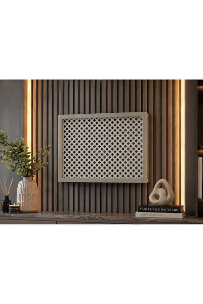 EyluX Shop Modern Decorative Wall-Mountable Mdf Fuse and Modem-Wifi Storage B...