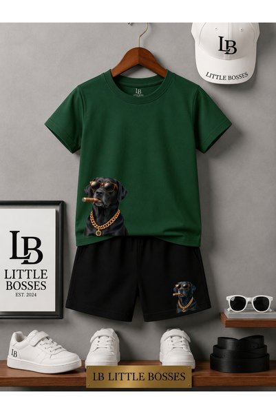 LB little bosses Summer Shorts T-Shirt Unisex (Purooo Dog)