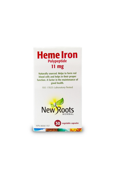 New Roots Canada Heme Iron (fier Heme), 30 capsule, New Roots Herbal