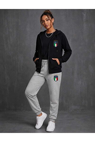 CLOTHES33 ΖΑΚΕΤΑ ΦΟΥΤΕΡ ΣΕΤ 2 ΤΕΜΑΧΙΩΝ ΧΕΙΜΕΡΙΝΟ ΚΟΜΜΟΥΝΙΝΟ ΙΤΑΛΙΚΟ ΤΥΠΩΜΕΝΟ ...