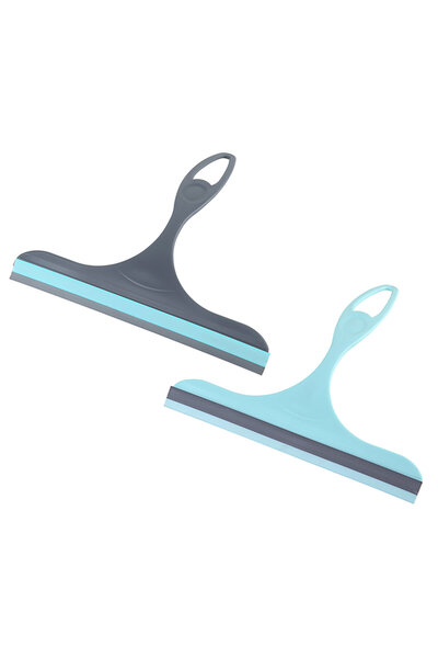 Pratik Cam Sileceği 23.5 cm - Çizilmez Silikon Uçlu, Asılabilir Sıyırıcı- Duşakabin, Ayna, Araba Camı İçin
