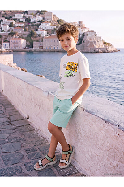 LC Waikiki Esvab • Modern & Distinctive Printed Boys' T-Shirt and Shorts