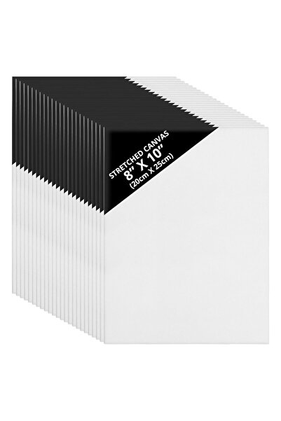 KURTZY Set de 24 de pânze pentru pictură, 20x25cm, albe, grosime 3mm