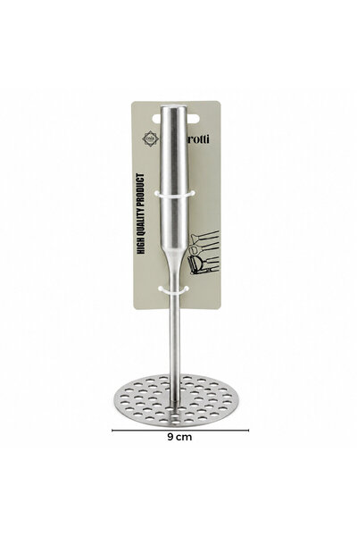 Marsilyan Round Diameter: 8cm Metal Handle = 11.5cm Metal Potato Masher Total...