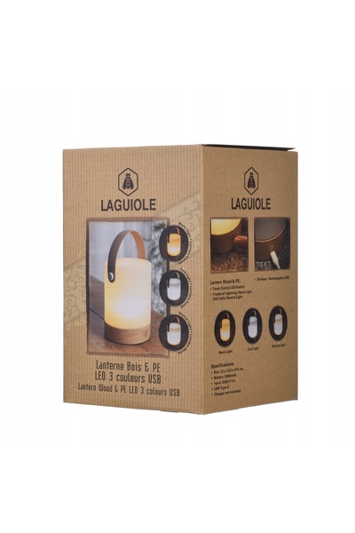 NO BRAND Lampă LED din lemn PE PORTABILĂ REÎNCĂRCABILĂ FĂRĂ