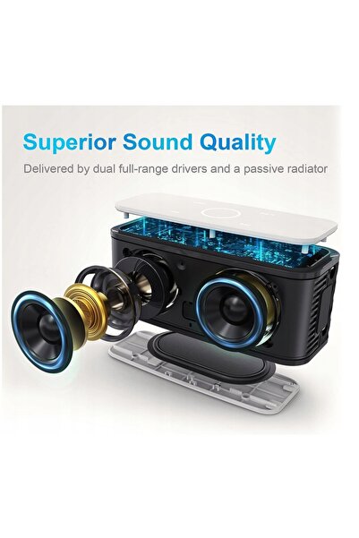 NO BRAND DOSS 12W BOXĂ BLUETOOTH IMPERMEABILĂ IPX6 CU EXTRA BASS ȘI SUNET STEREO