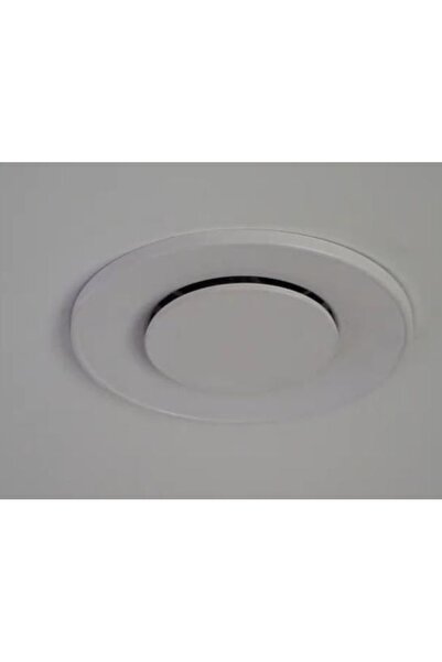 NO BRAND Anemostat metalic ASV 125 alb DARCO grilă de ventilație rotundă + Ramă