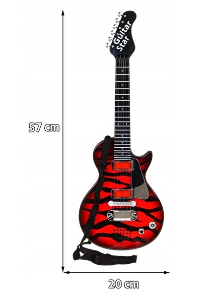 Ramiz Chitară electrică mare, jucărie instrument muzical pentru copil, set cu...