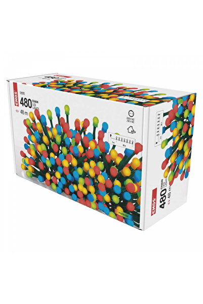 Emoshayoga Lumini de brad tip glob 480 LED-uri 48m multicolor IP44 temporizat...