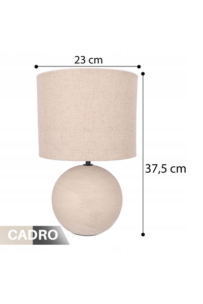 NO BRAND Lampă de noptieră clasică, cu abajur, 37,5 cm